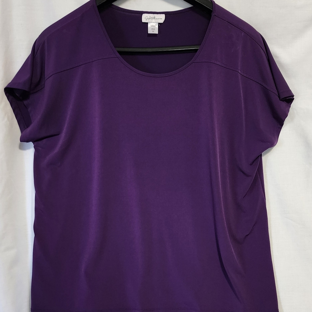 Jaclyn Smith Rich Purple Blouse